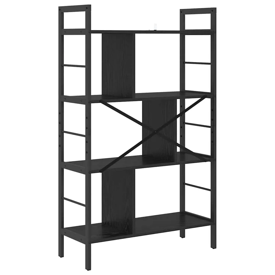 Étagère Chêne noir 75 x 30 x 123,5 cm Bois d'ingénierie - 7