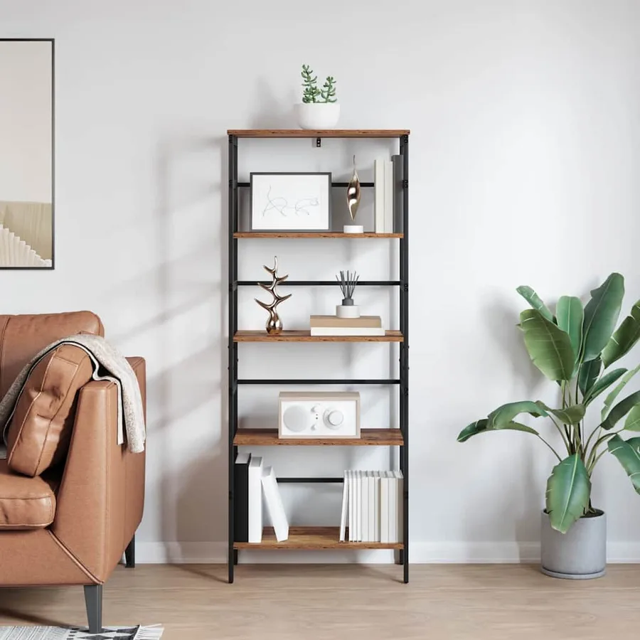 Étagère Bois Ancien 60 x 29,5 x 149 cm Bois d'ingénierie - 4