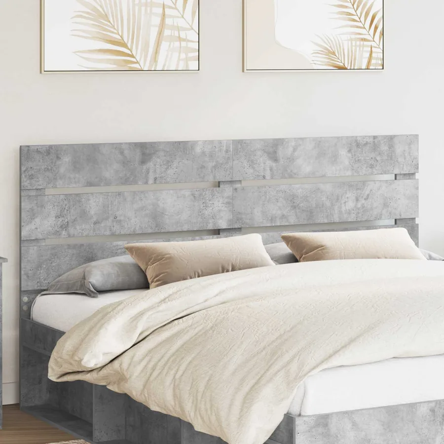 Tête de lit Gris béton 100 cm Bois d'ingénierie