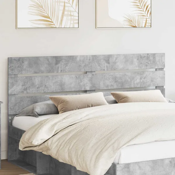 Tête de lit Gris béton 100 cm Bois d'ingénierie