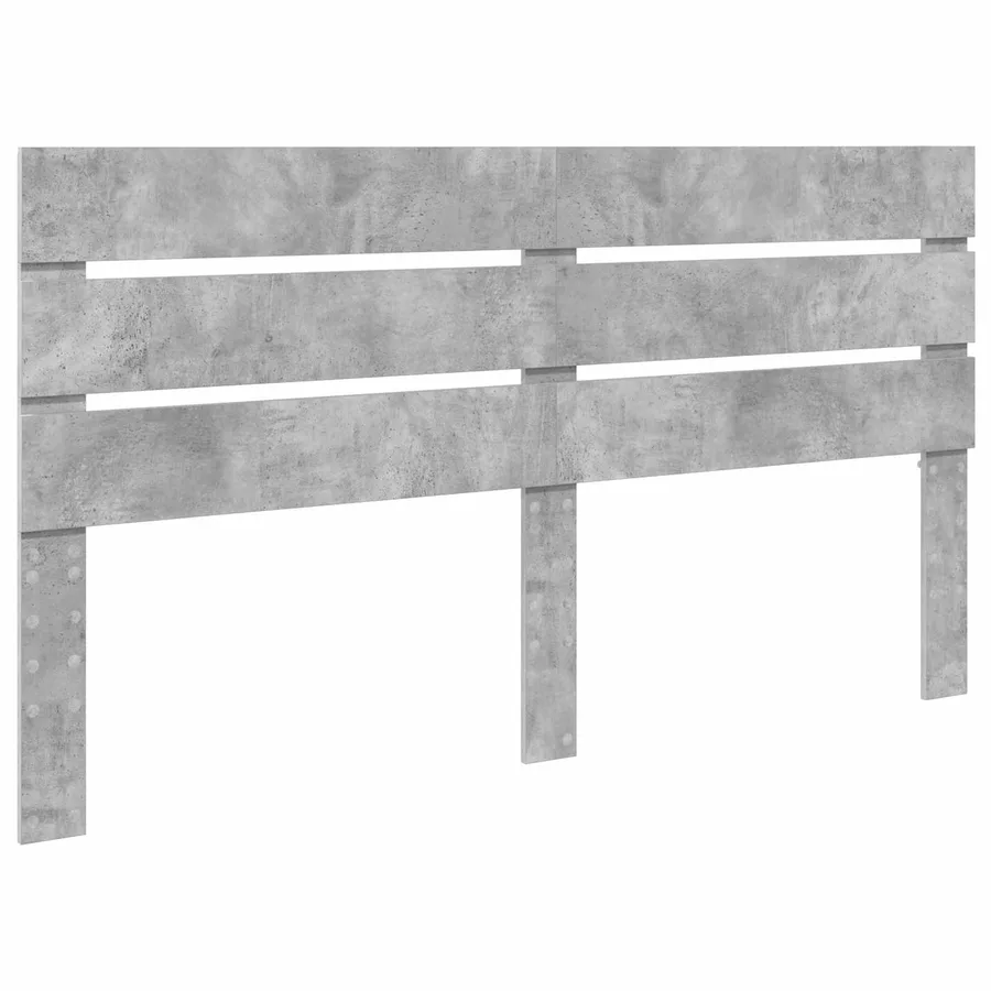 Tête de lit Gris béton 100 cm Bois d'ingénierie - 2