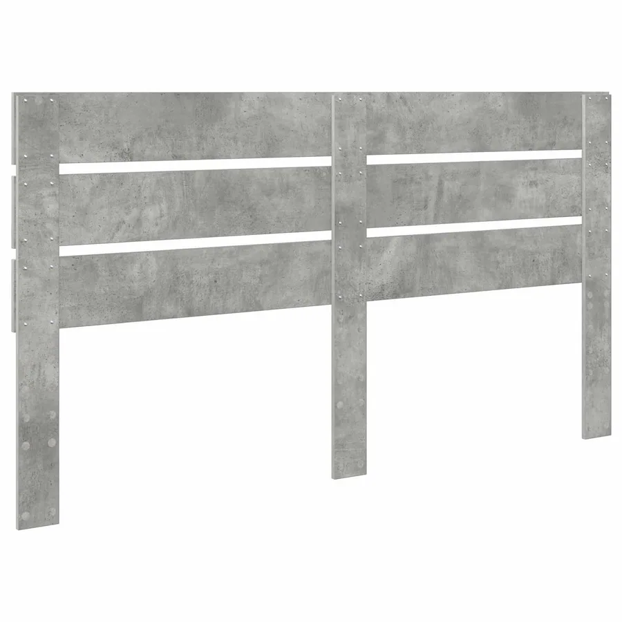 Tête de lit Gris béton 100 cm Bois d'ingénierie - 6