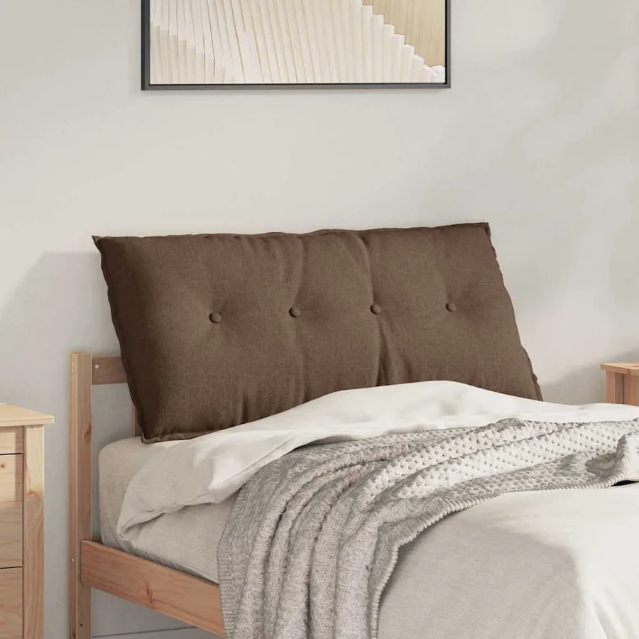Coussin de Dos Marron 100 x 19 x 50 cm tissu