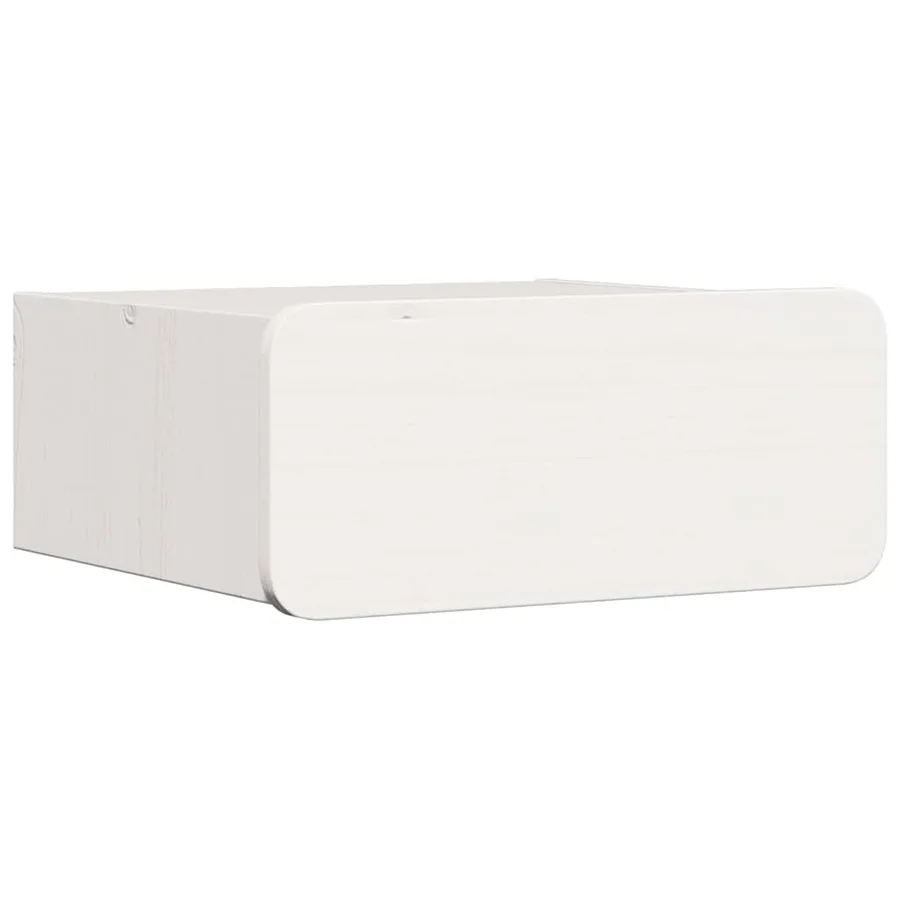 Table de chevet Blanc 39 x 34 x 16,5 cm Bois massif en pin - 2