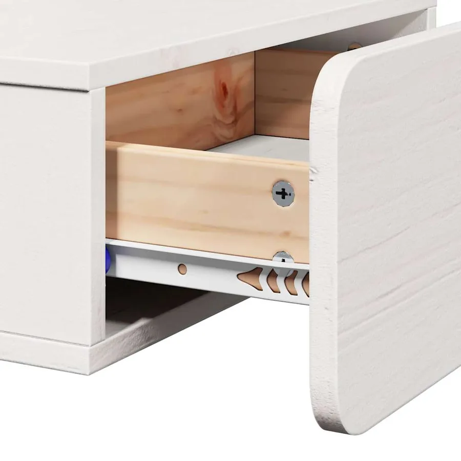 Table de chevet avec tiroir 2 pcs Blanc 44 x 32,5 x 40 cm - 11