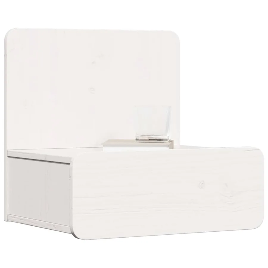 Table de chevet avec tiroir 2 pcs Blanc 44 x 32,5 x 40 cm - 3