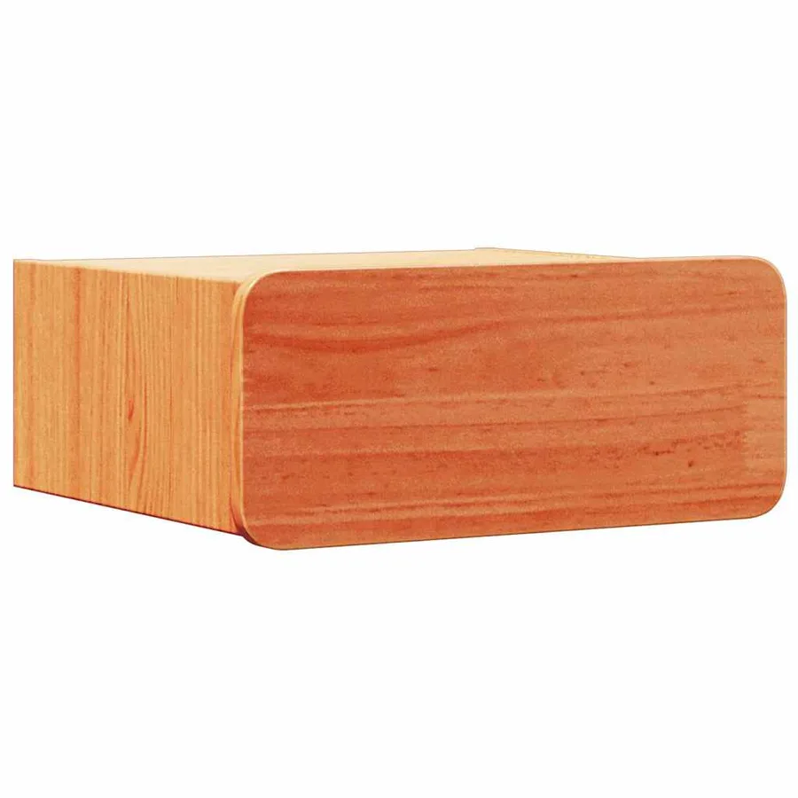 Table de chevet Brun cire 39 x 34 x 16,5 cm Bois massif en pin - 2