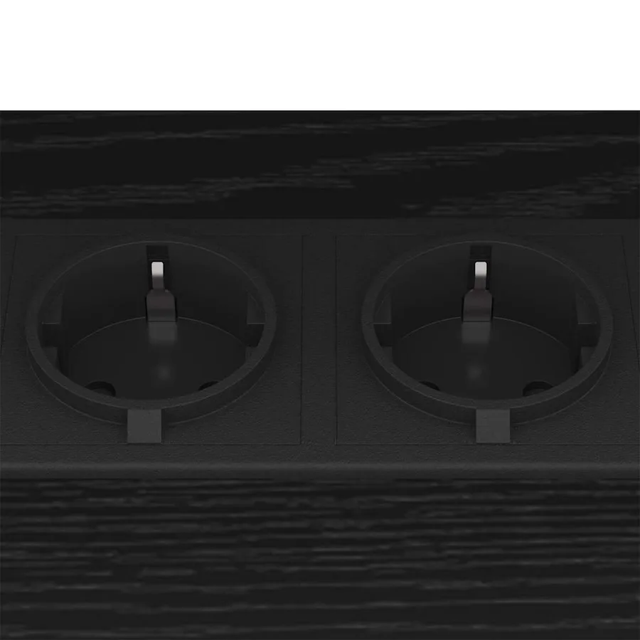 Cabinet de chevet 2 pcs Chêne noir 38 x 30 x 48 cm - 9