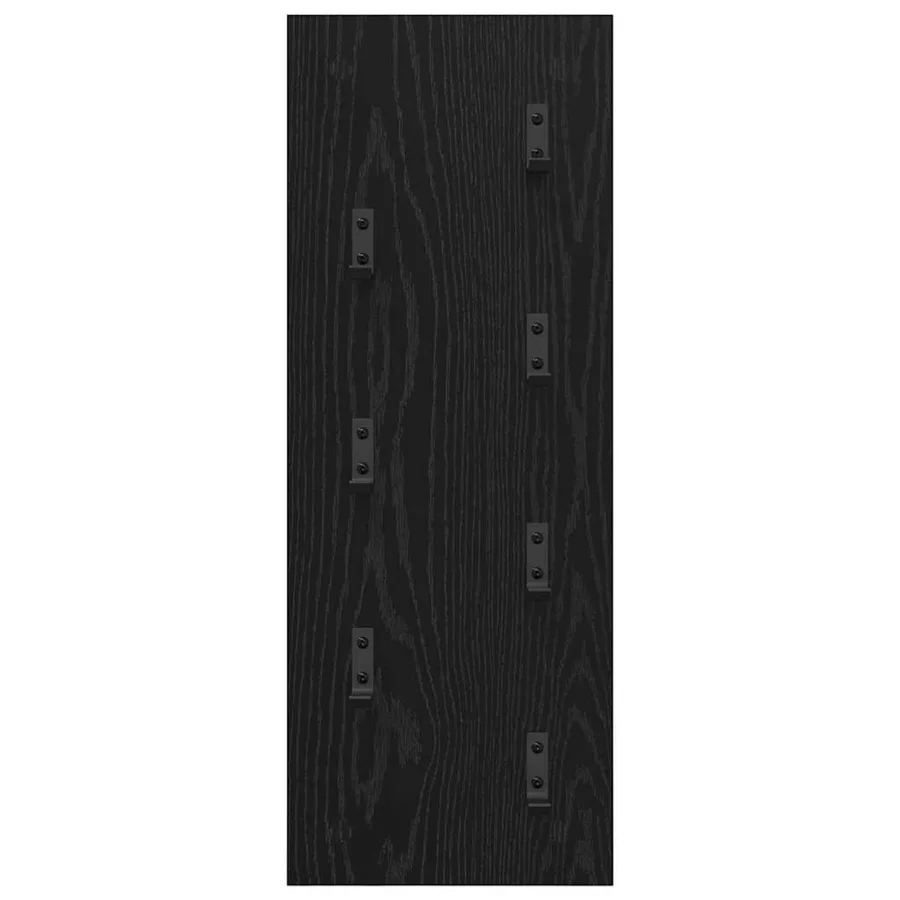 Porte-manteau mural Montage mural Chêne noir 30 x 1,5 x 80 cm - 5