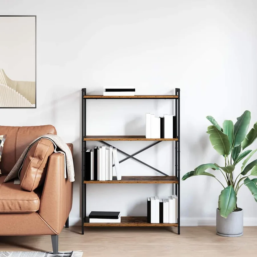 Étagère Bois ancien 80 x 30 x 120 cm Bois d'ingénierie - 4
