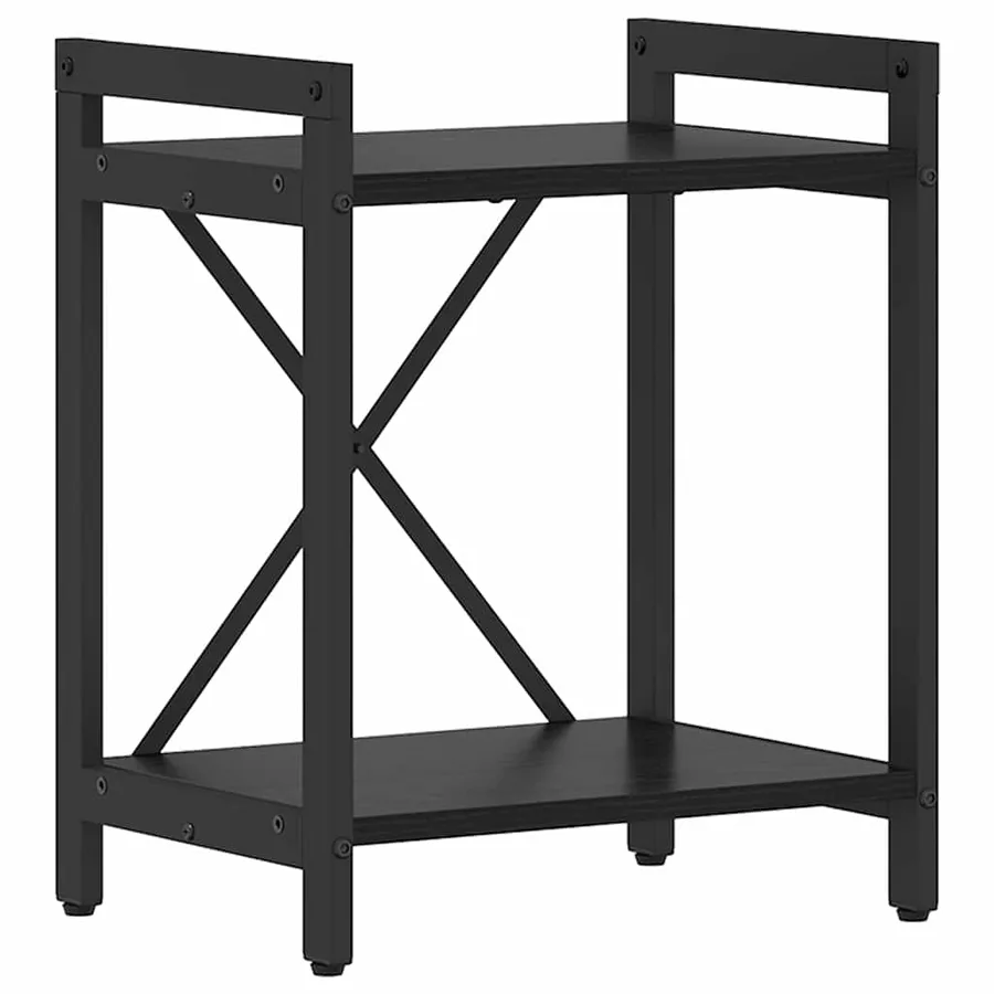Étagère Chêne noir 40 x 30 x 50 cm Bois d'ingénierie - 2