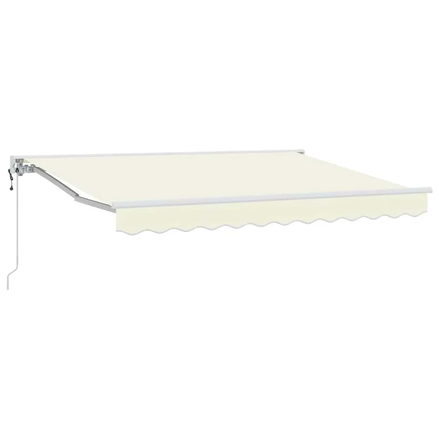Cadre d'auvent Crème 300 x 200 cm Polyester avec revêtement PU - 2