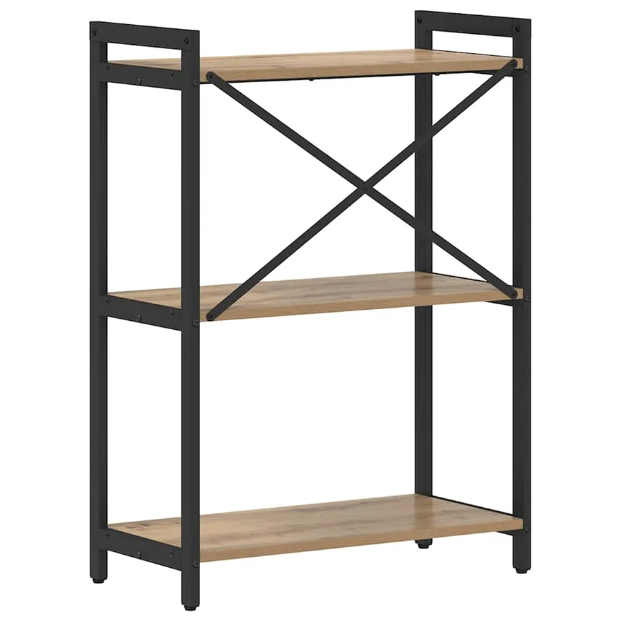 Étagère 60 x 30 x 85 cm Bois d'ingénierie Chêne artisanal - 7