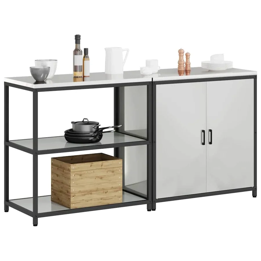 Ensemble de rangement cuisine HATTEM 2 pcs Argenté - 3