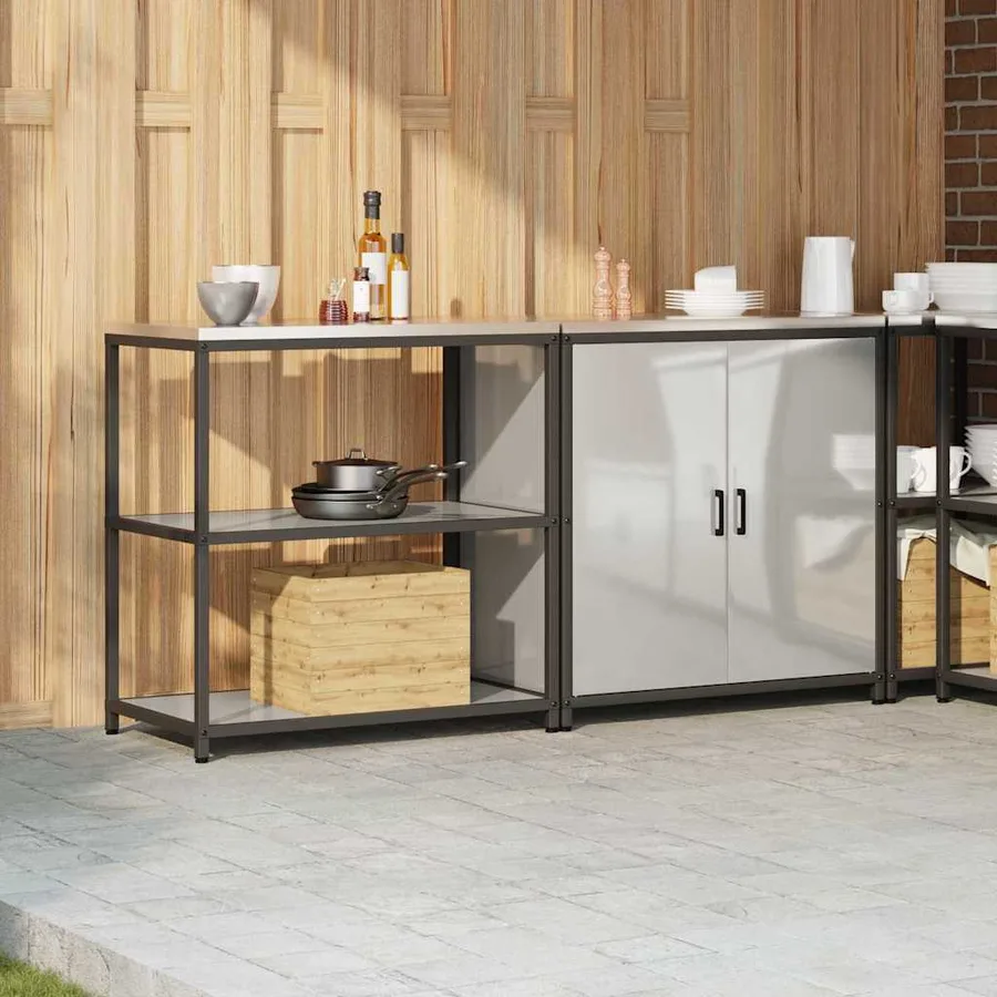Ensemble de rangement cuisine HATTEM 2 pcs Argenté - 4