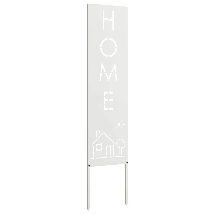Écran de confidentialité de jardin Fretwork Blanc 32 x 140 cm - 5