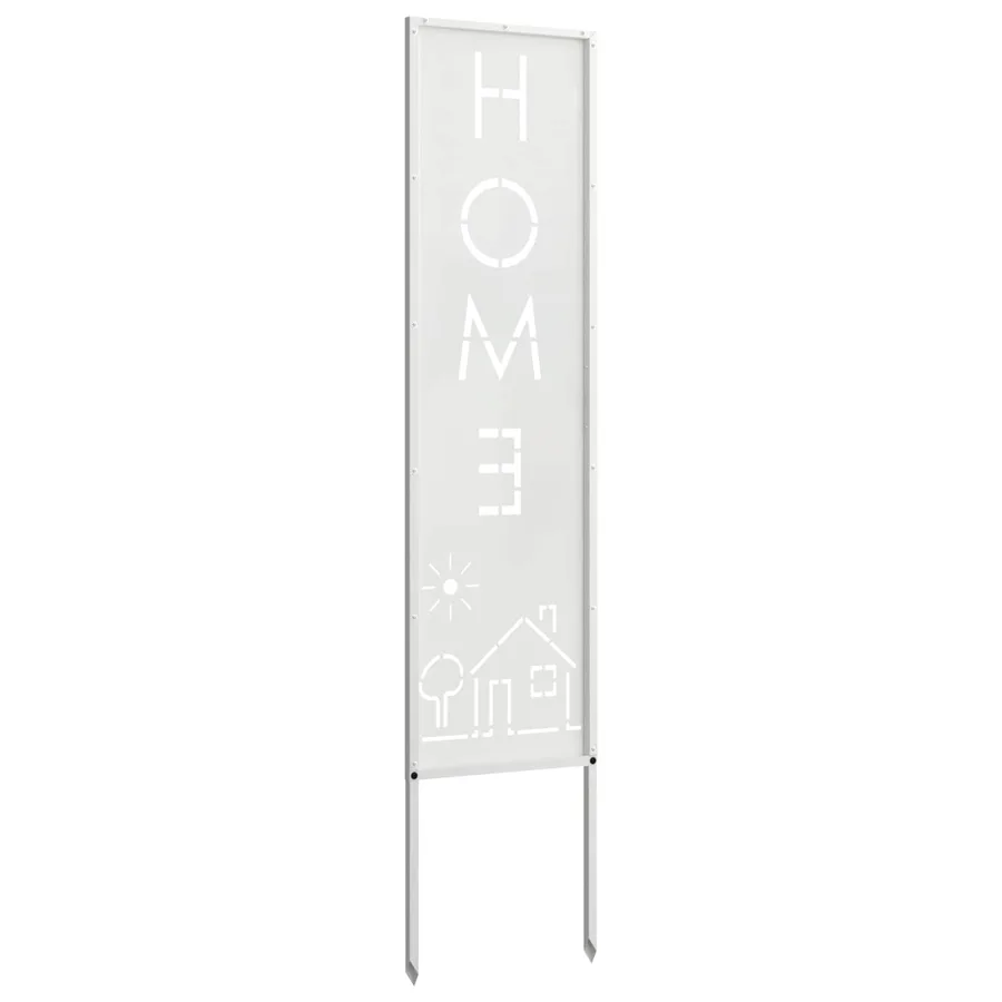 Écran de confidentialité de jardin Fretwork Blanc 32 x 140 cm - 6