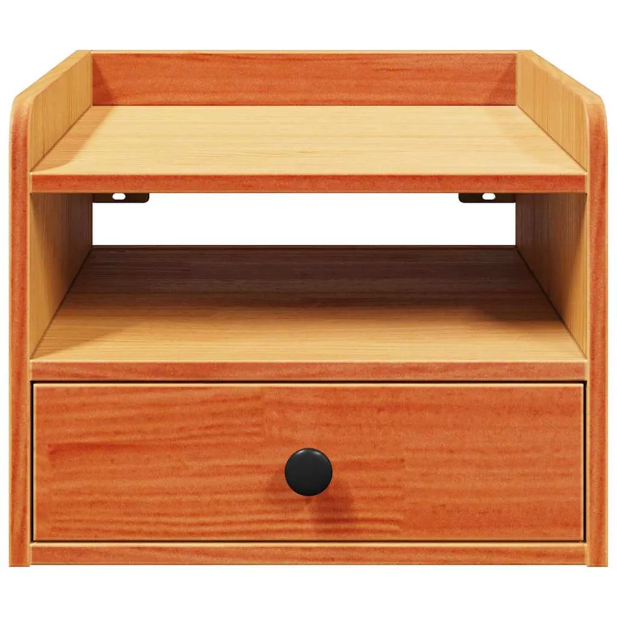 Table de chevet Brun cire 38 x 36 x 29,5 cm Bois massif en pin - 6