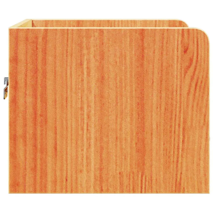 Table de chevet Brun cire 38 x 36 x 29,5 cm Bois massif en pin - 7