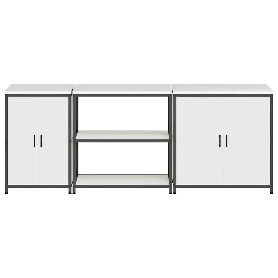 Ensemble de rangement cuisine HATTEM 3 pcs Blanc - 10