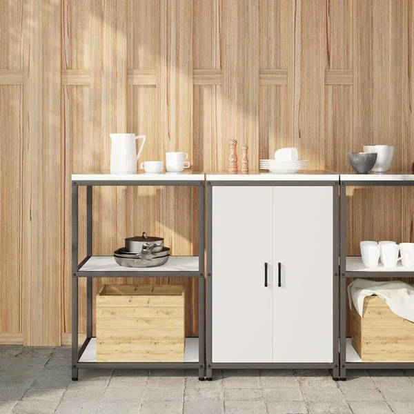 Ensemble de rangement cuisine HATTEM 2 pcs Blanc