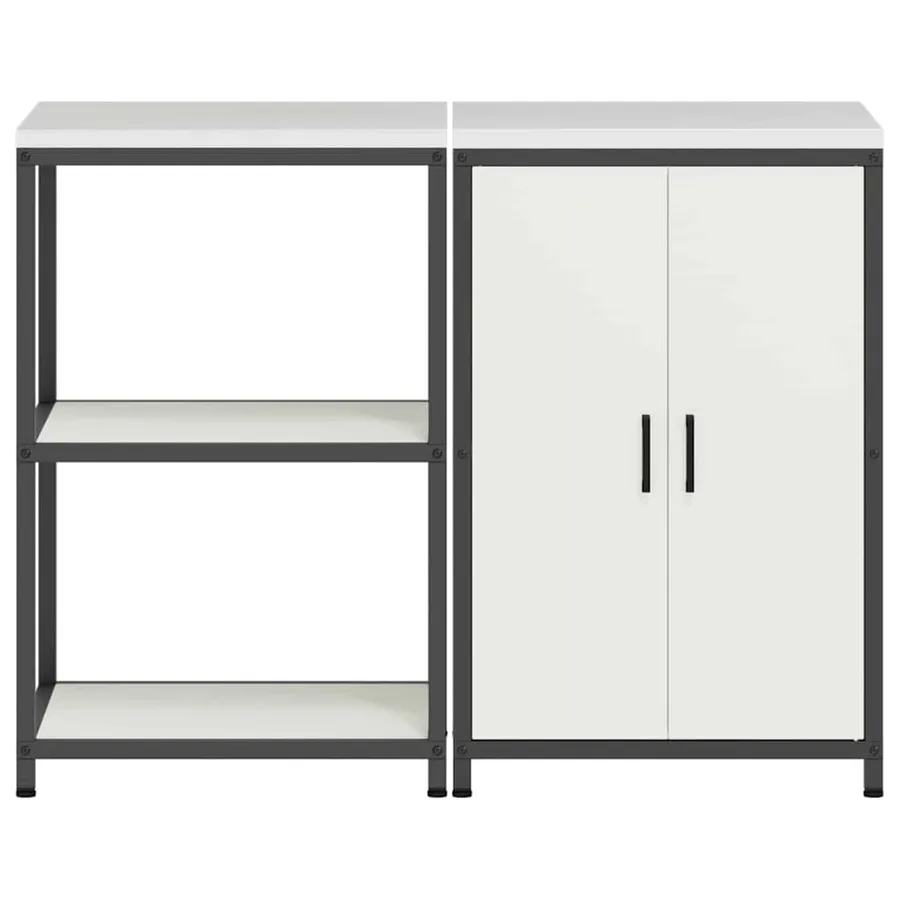 Ensemble de rangement cuisine HATTEM 2 pcs Blanc - 9