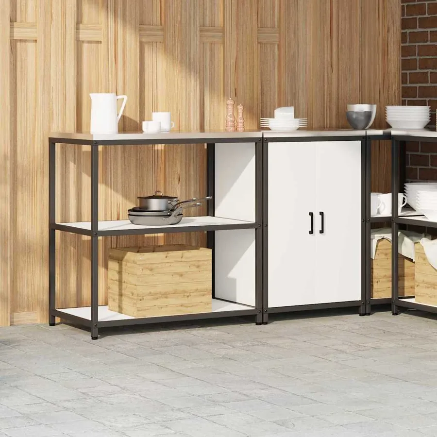 Ensemble de rangement cuisine HATTEM 2 pcs Blanc - 4