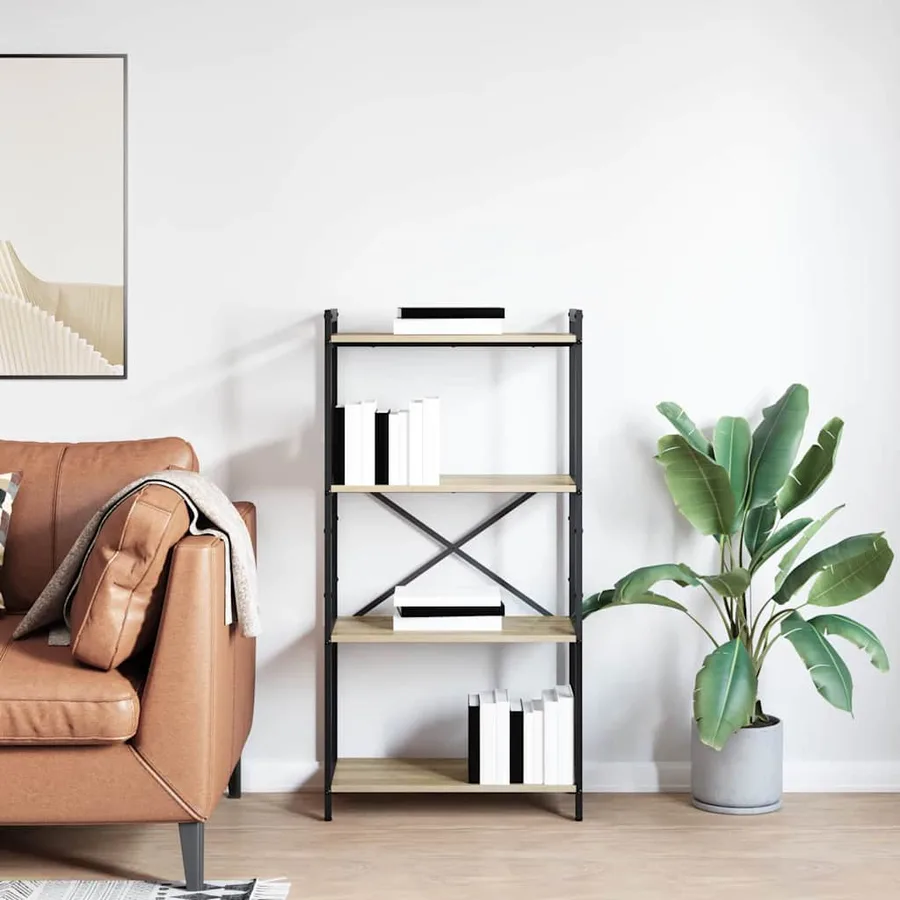 Étagère Chêne Sonoma 60 x 30 x 120 cm Bois d'ingénierie - 4
