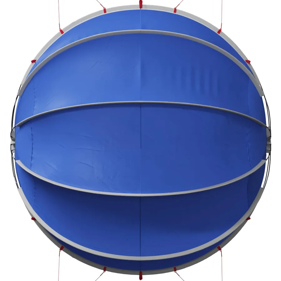 Dôme de piscine 336 x 322 x 160 cm Bleu azure - 11