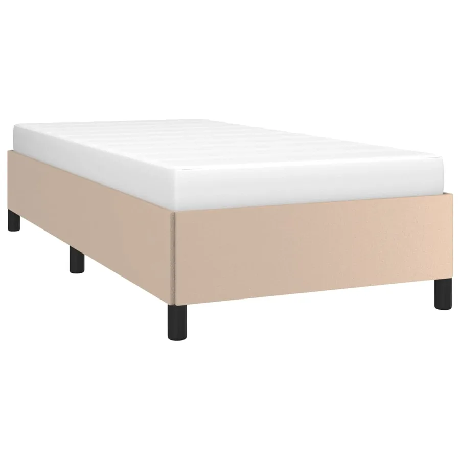 Cadre de lit sans matelas cappuccino 80x200 cm similicuir - 3