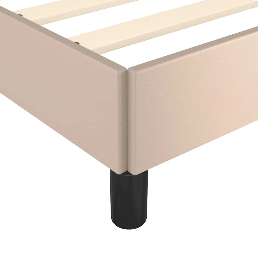 Cadre de lit sans matelas cappuccino 80x200 cm similicuir - 7