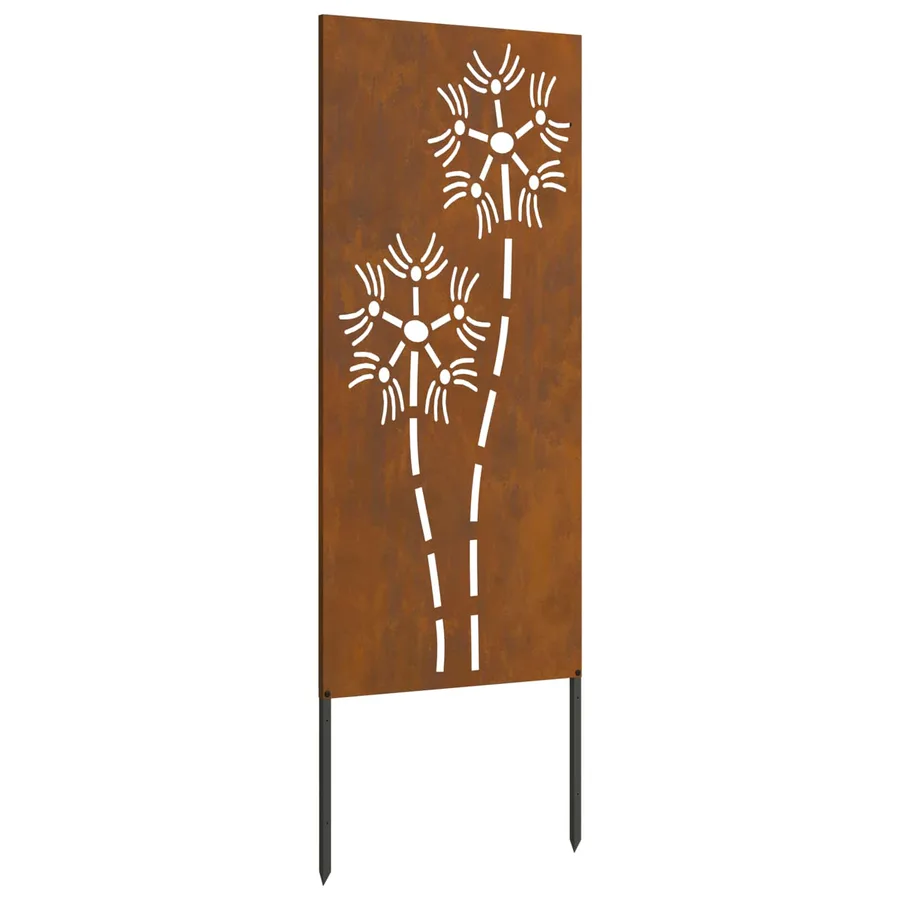 Écran de confidentialité de jardin Fretwork Rouillé 50 x 140 cm - 2