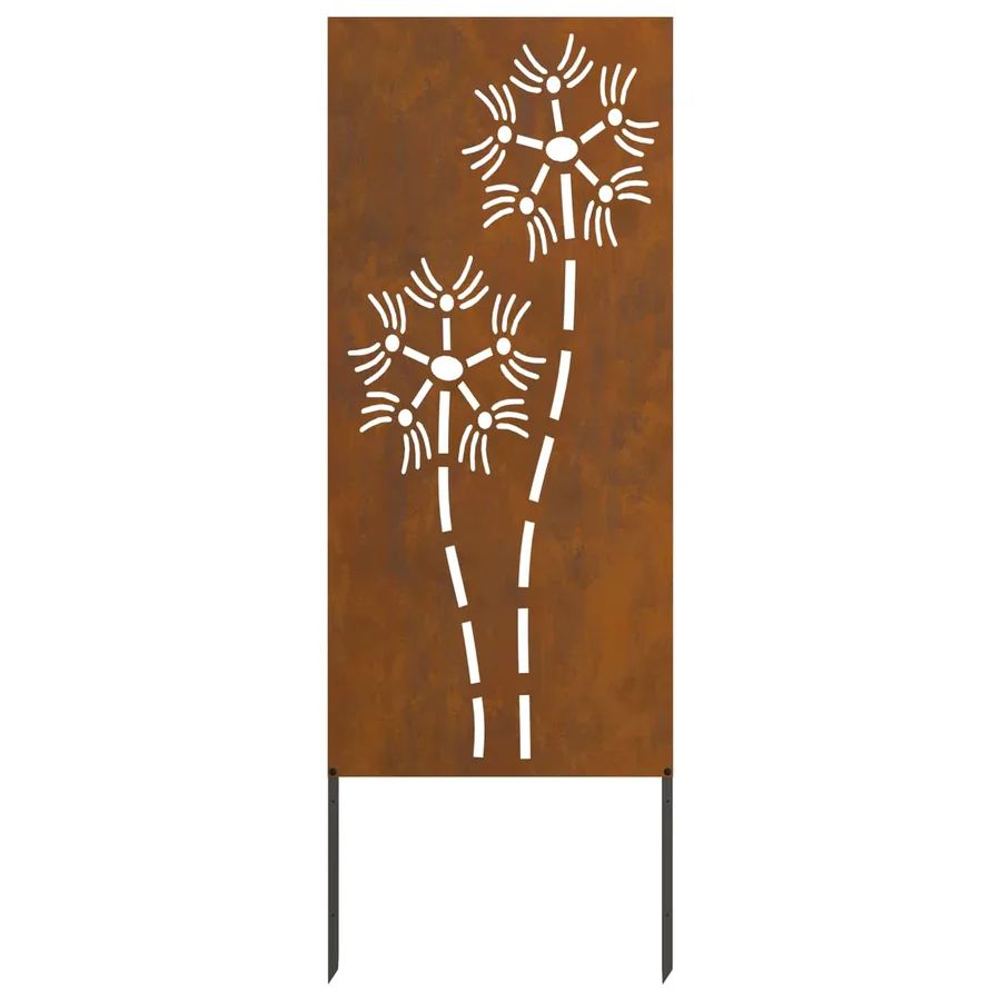Écran de confidentialité de jardin Fretwork Rouillé 50 x 140 cm - 4