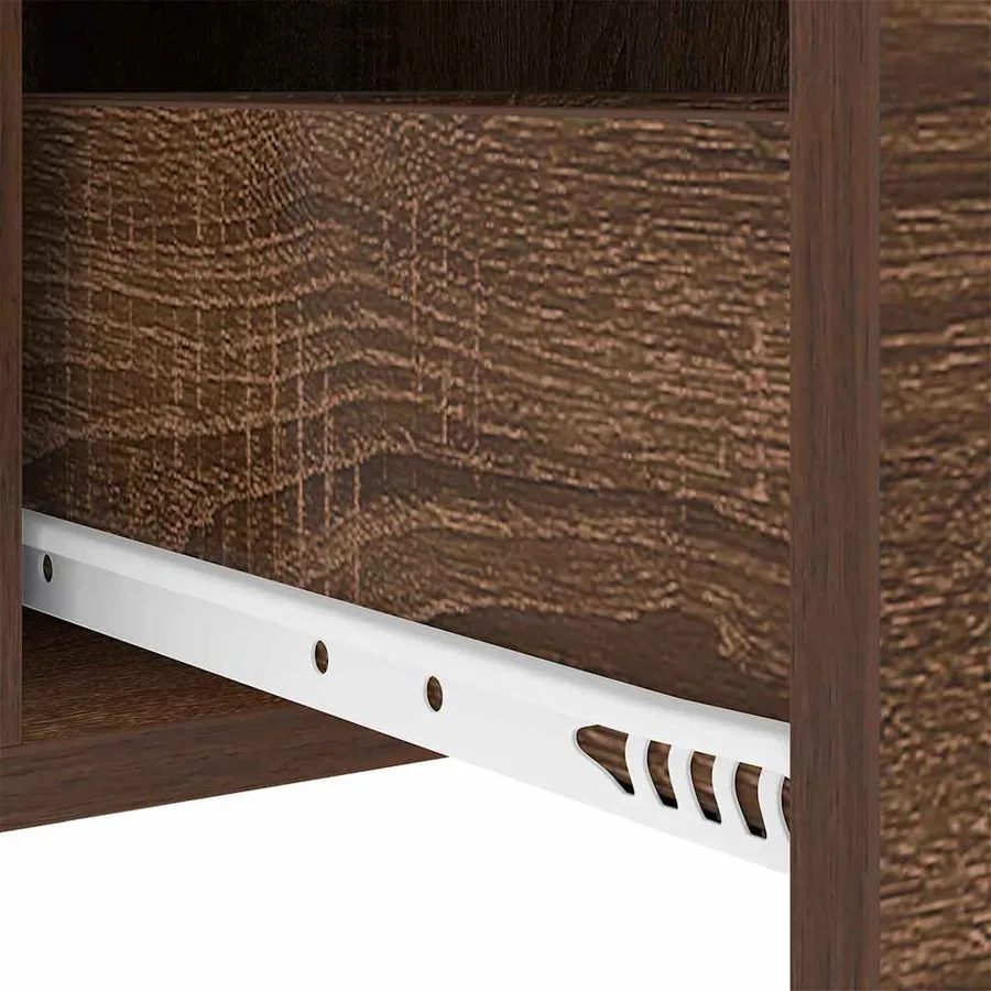 Cabinet de chevet avec tiroir 2 pcs Chêne brun 30 x 48 x 61 cm - 11