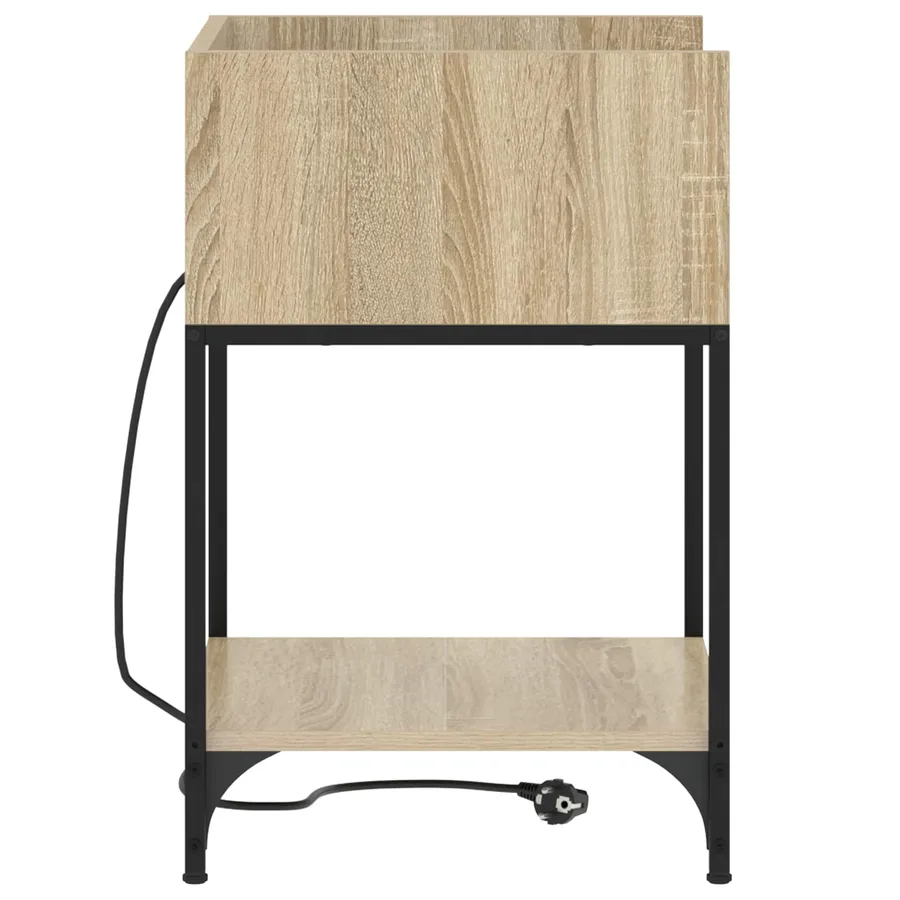 Cabinet de chevet 2 pcs Chêne Sonoma 40 x 40 x 61 cm - 5