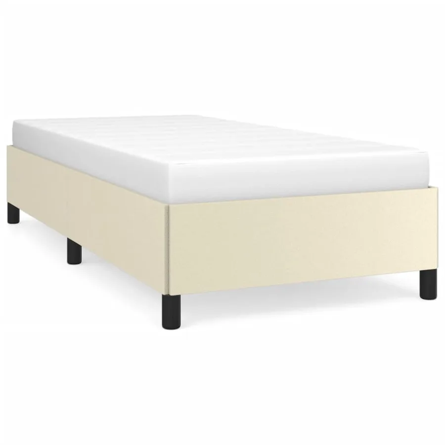Cadre de lit sans matelas crème 80x200 cm similicuir - 2