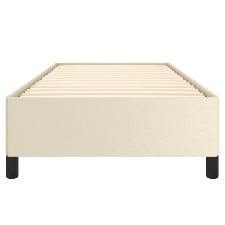 Cadre de lit sans matelas crème 80x200 cm similicuir - 5
