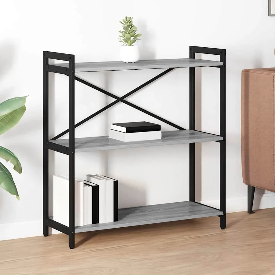 Étagère Sonoma gris 80 x 30 x 85 cm Bois d'ingénierie