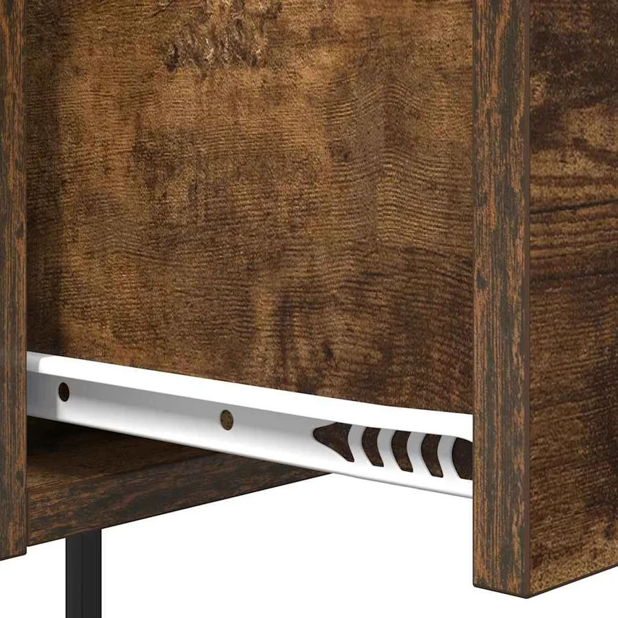 Cabinet de chevet avec tiroir 2 pcs Chêne fumé 42 x 41 x 56 cm - 11