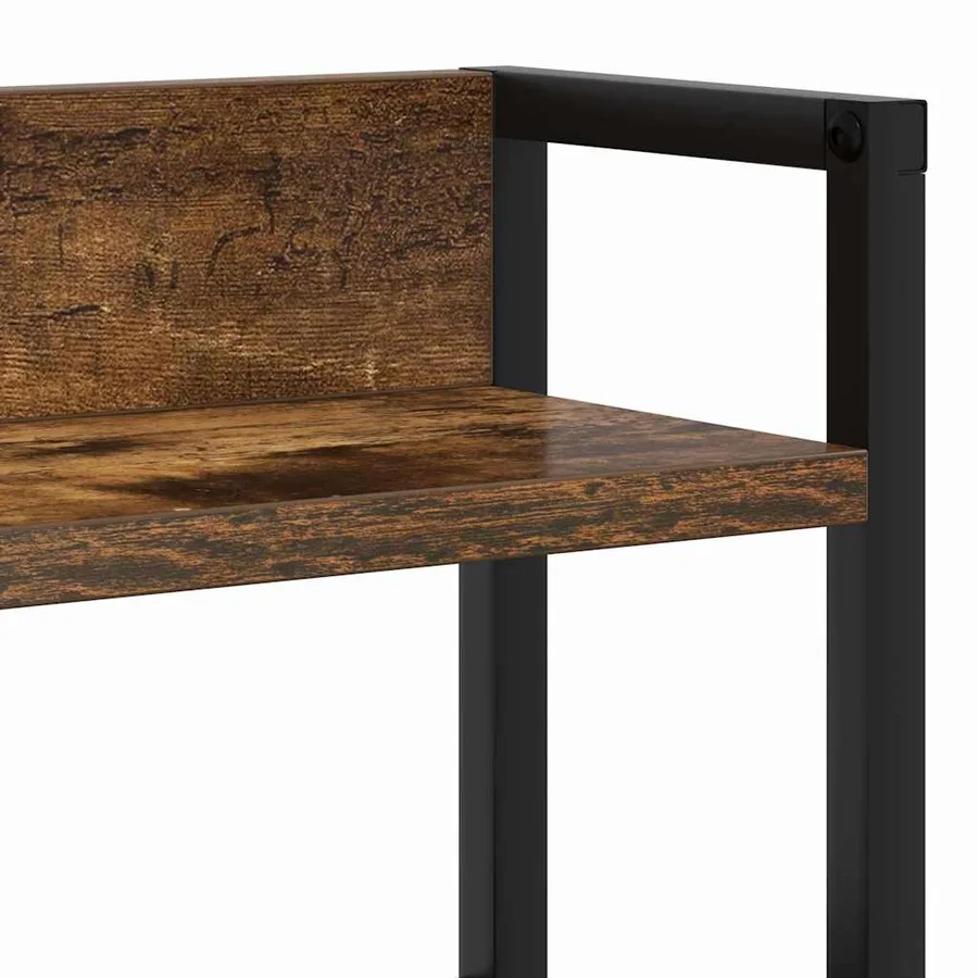 Tête de lit de rangement Chêne fumé Bois d'ingénierie - 10