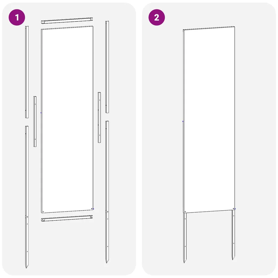Écran de confidentialité de jardin Anthracite 32 x 140 cm - 10