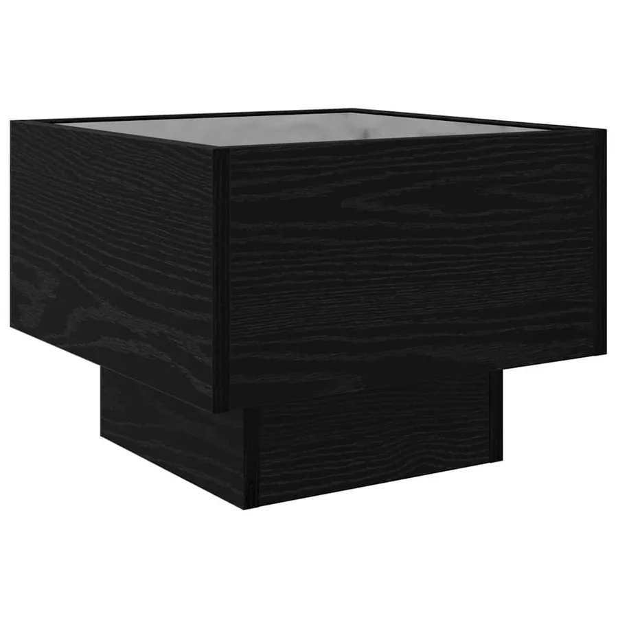 Table basse Chêne noir 40 x 40 x 30 cm Bois d'ingénierie - 10