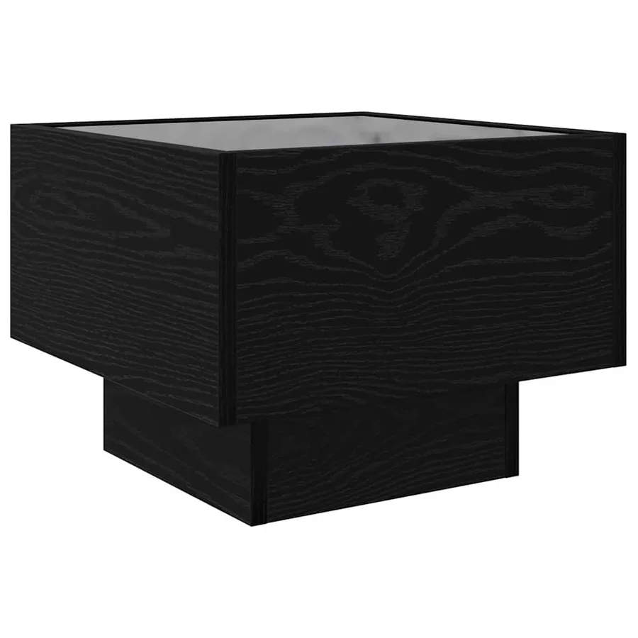 Table basse Chêne noir 40 x 40 x 30 cm Bois d'ingénierie - 7