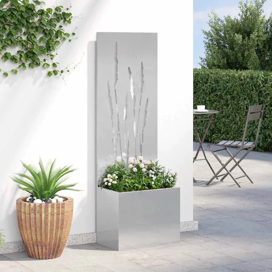 Écran de confidentialité de jardin Fretwork Argent 50 x 150 cm - 4