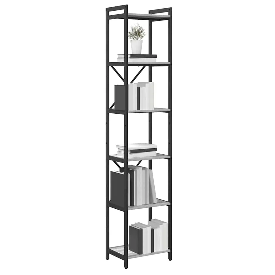 Étagère Sonoma gris 40 x 30 x 189,5 cm Bois d'ingénierie - 3
