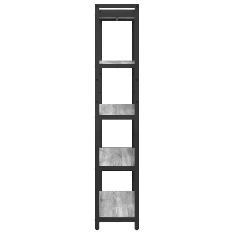 Étagère Sonoma gris 80 x 30 x 155 cm Bois d'ingénierie - 6