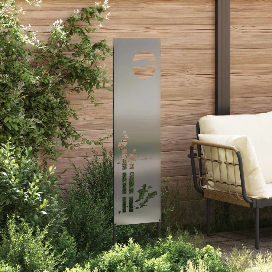 Écran de confidentialité de jardin Fretwork Argenté 32 x 140 cm - 3