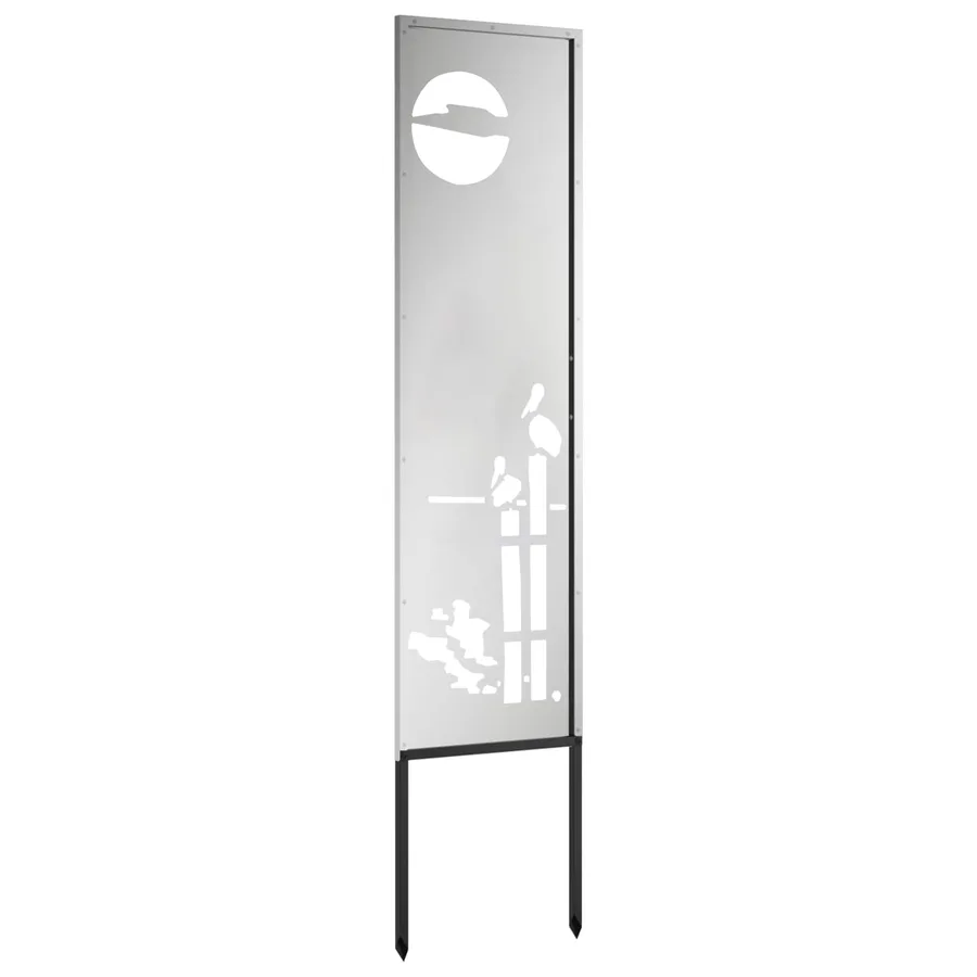 Écran de confidentialité de jardin Fretwork Argenté 32 x 140 cm - 5