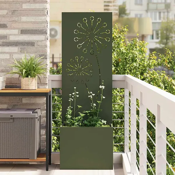 Écran de confidentialité de jardin Vert olive 50 x 150 cm