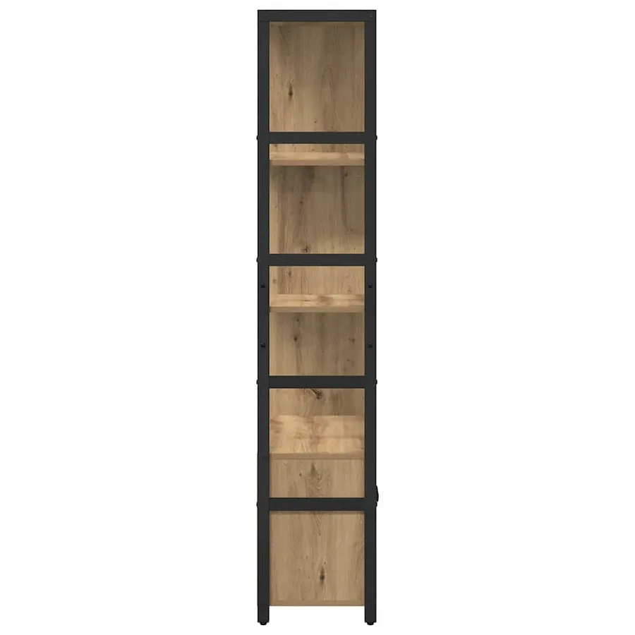 Étagère 80 x 30 x 155,5 cm Bois d'ingénierie Chêne artisanal - 7